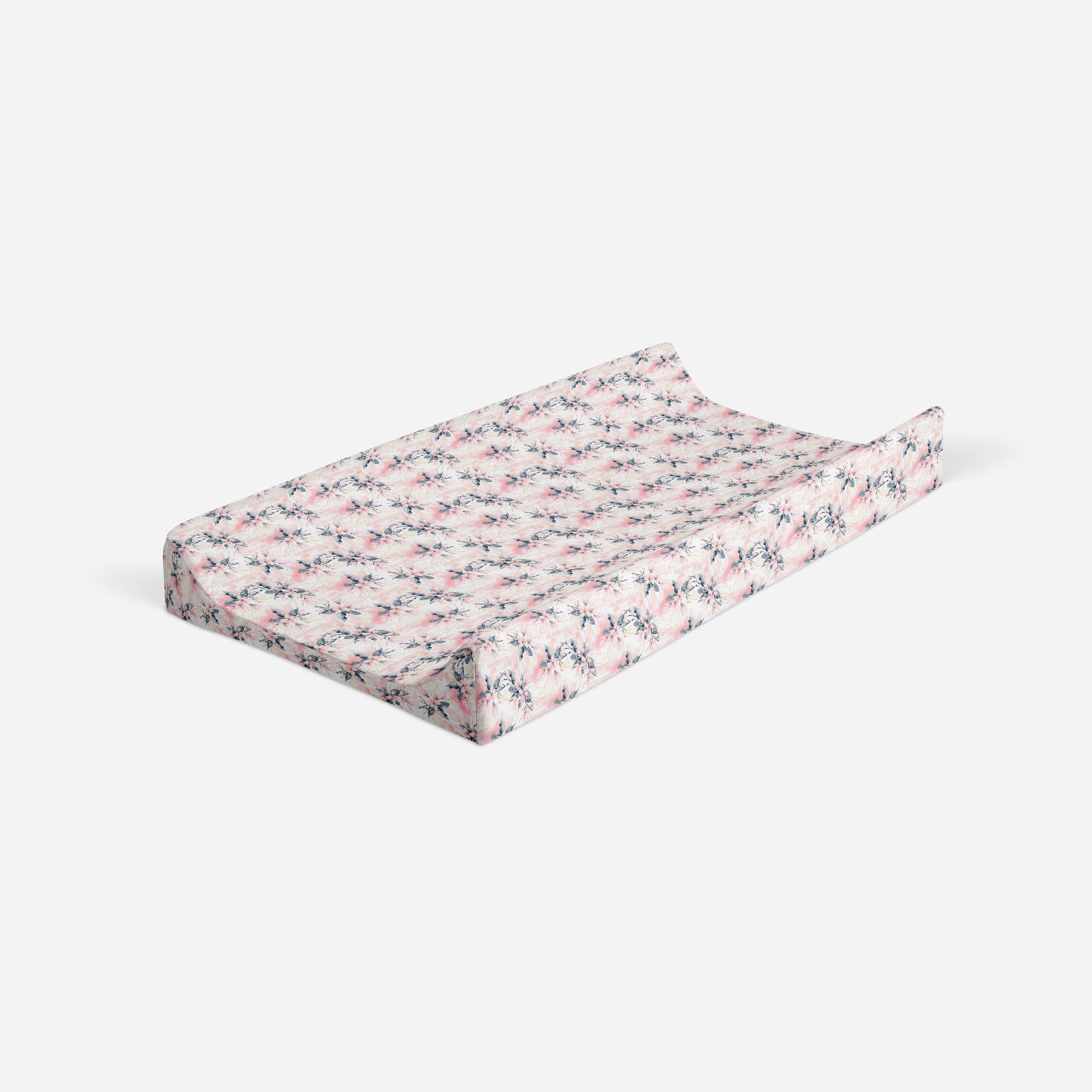 Changing Pad Cover | Pink and White Floral - One Kind Clothing, LLC