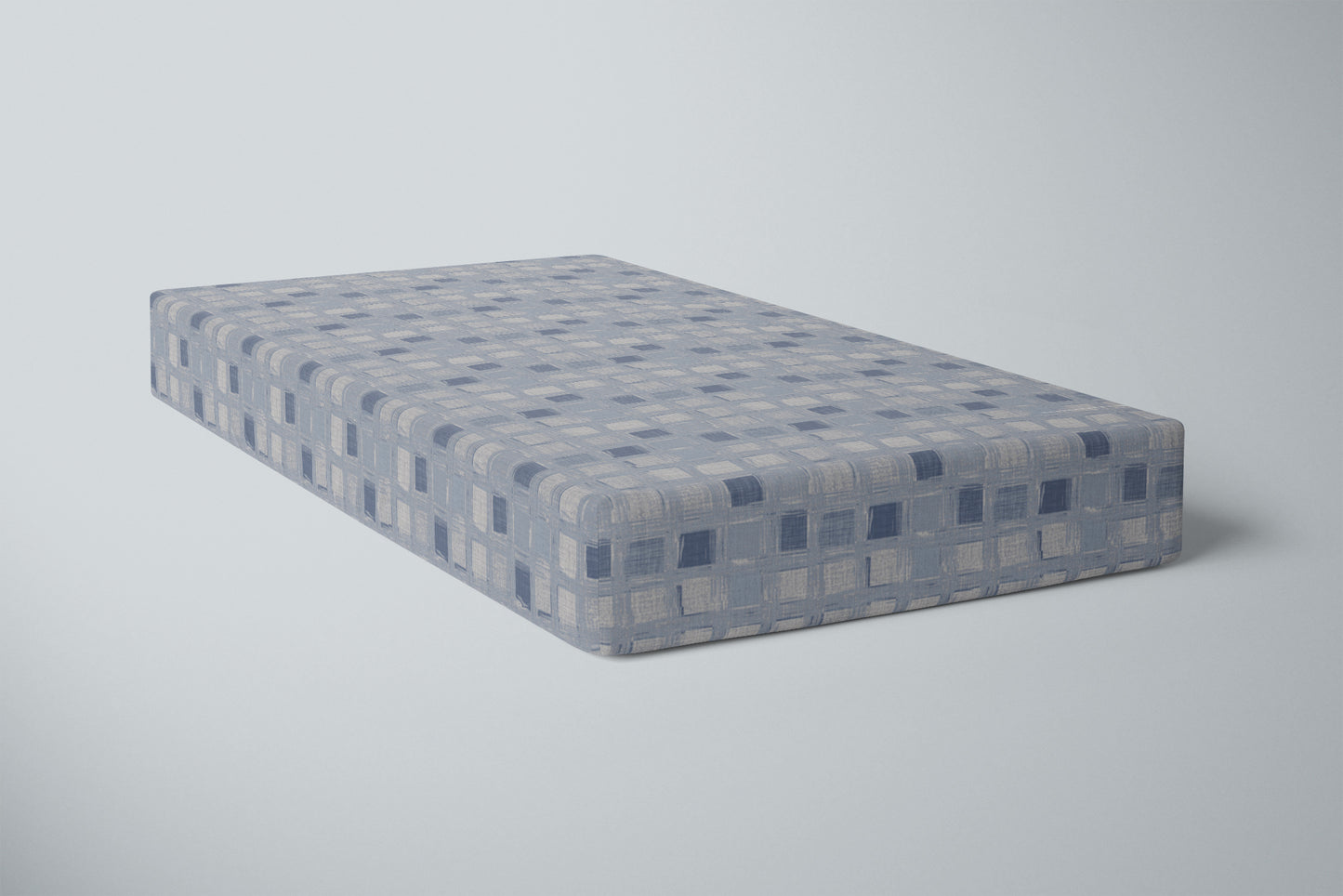 Crib Sheet | Blue Squares - One Kind Clothing, LLC