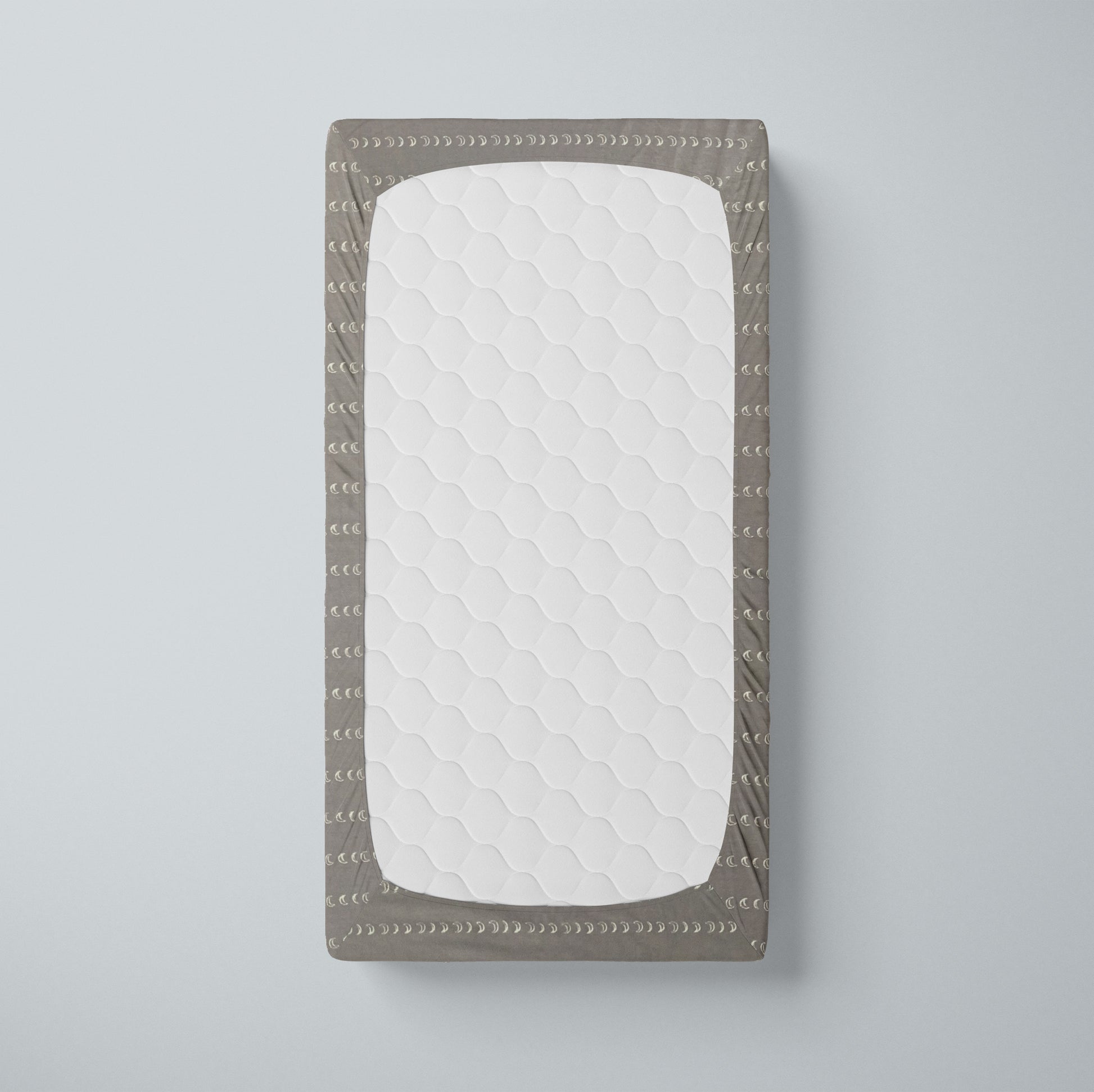 Mini Crib / Pack N Play Sheet | Moons - One Kind Clothing, LLC