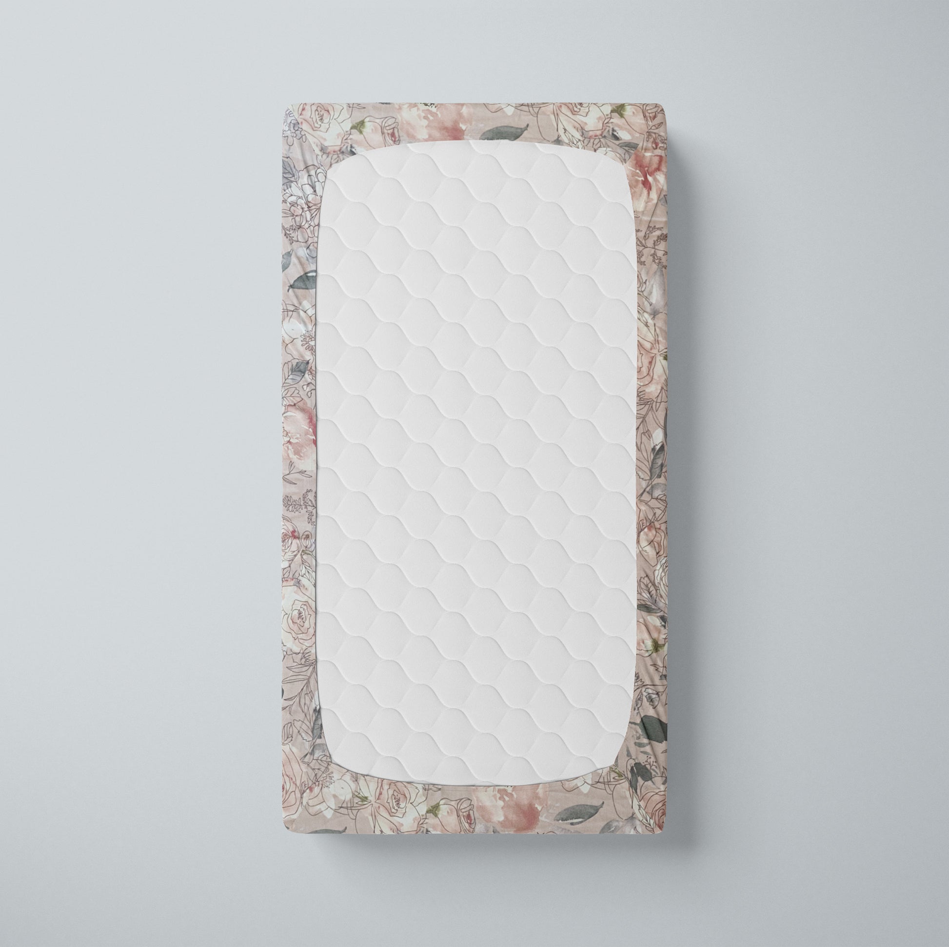 Crib Sheet | Pink Floral - One Kind Clothing, LLC