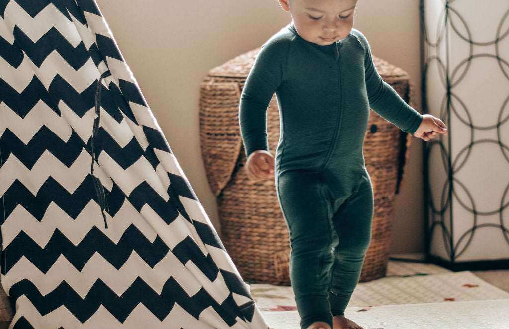 Double Zipper Bamboo Baby Sleeper | Moon Dance - One Kind Clothing, LLC