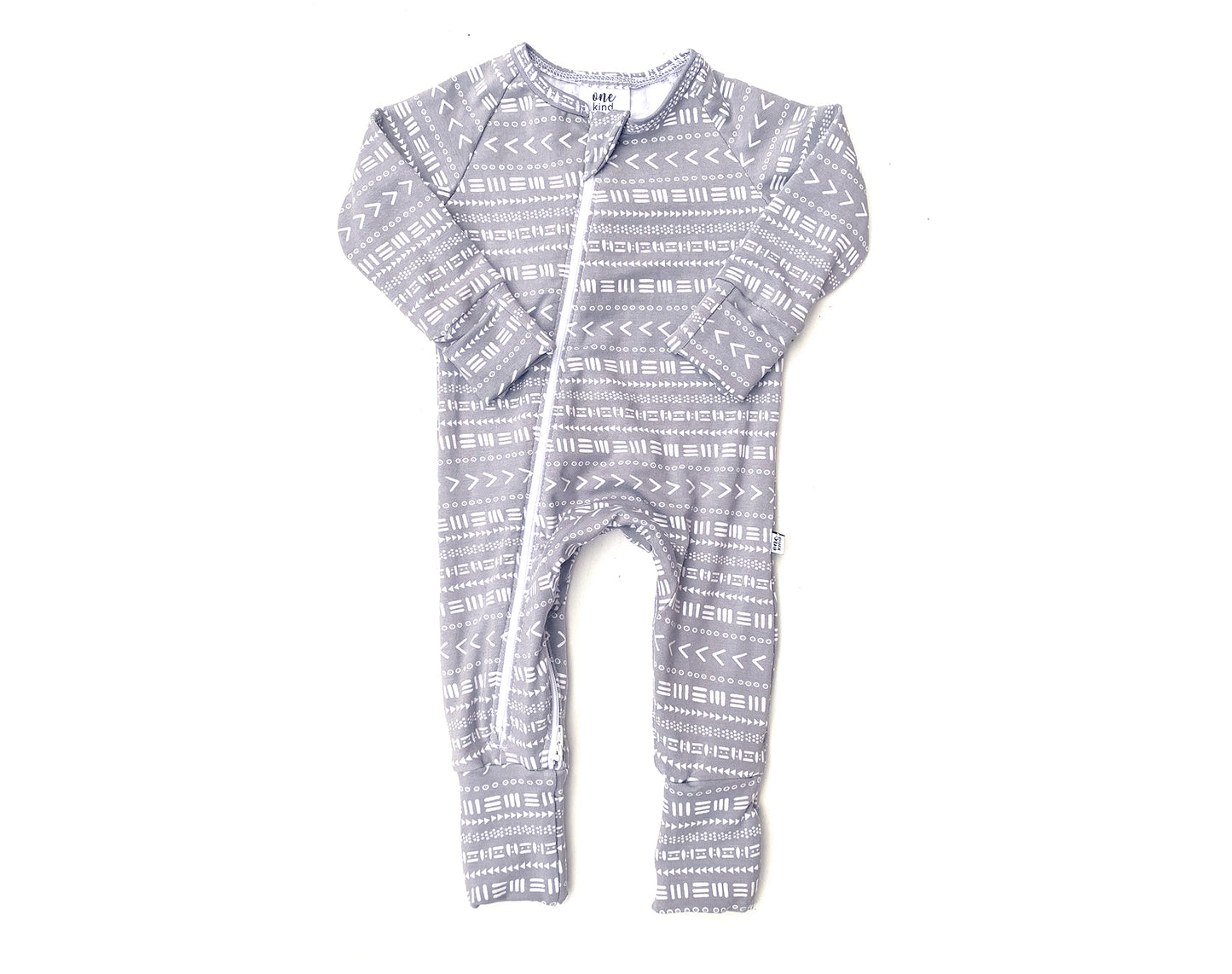 Double Zipper Bamboo Baby Sleeper | Mudcloth - One Kind Clothing, LLC