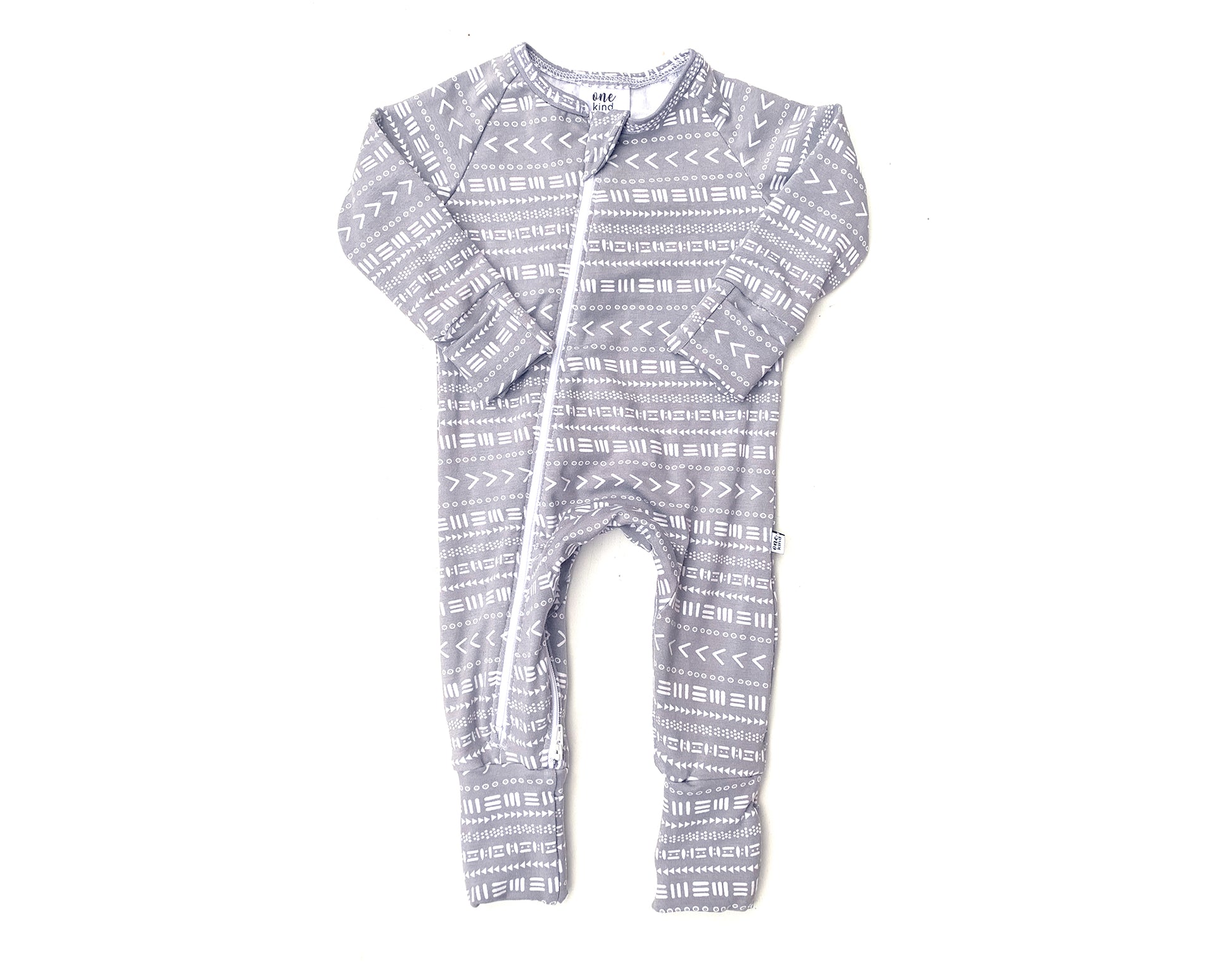 Double Zipper Bamboo Baby Sleeper | Mudcloth - One Kind Clothing, LLC