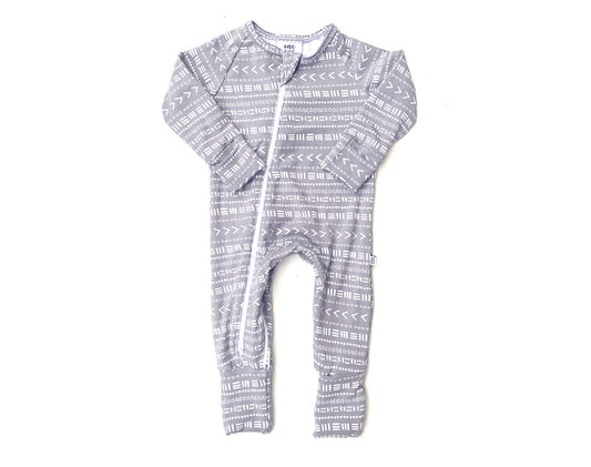 Double Zipper Bamboo Baby Sleeper | Mudcloth - One Kind Clothing, LLC