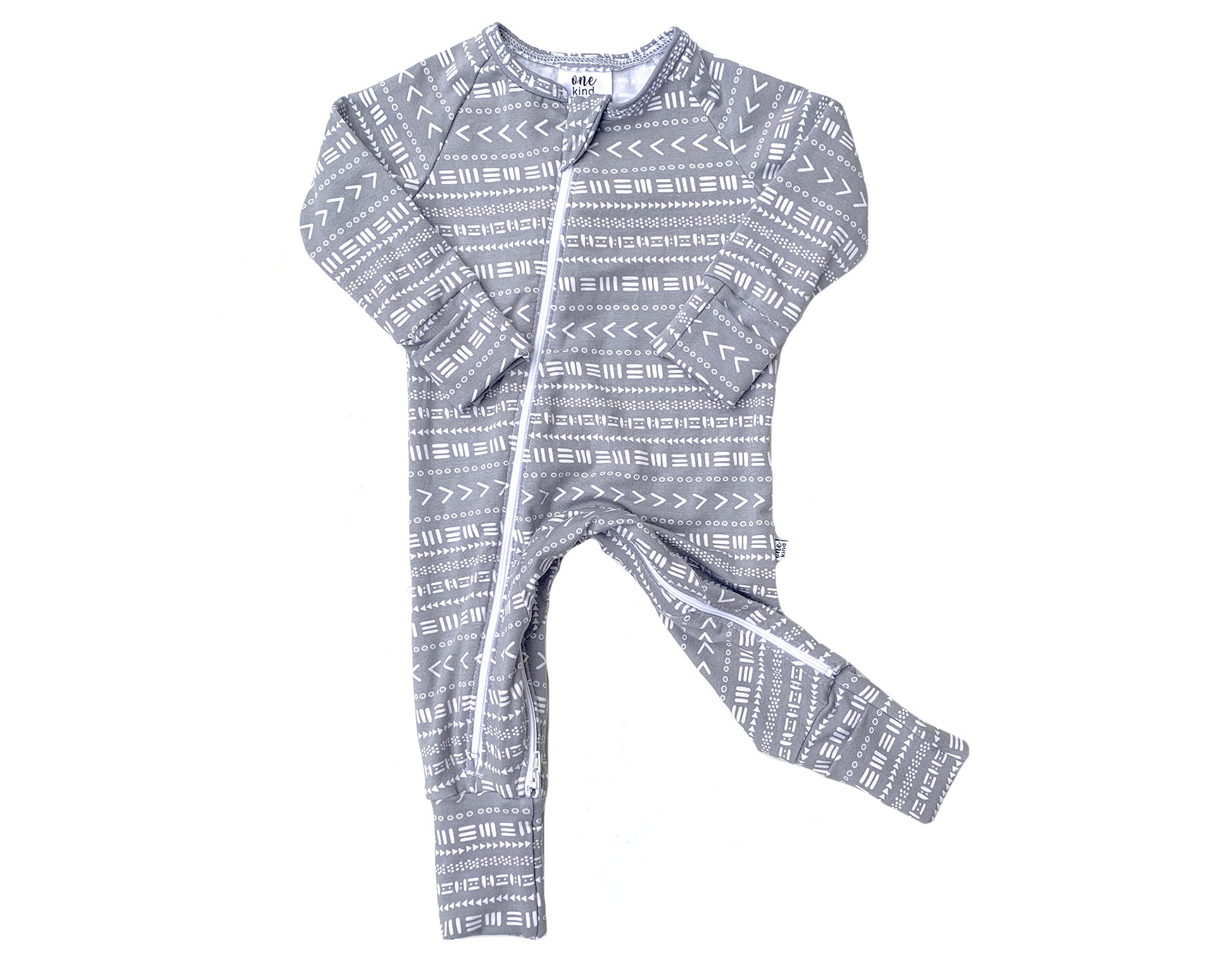 Double Zipper Bamboo Baby Sleeper | Mudcloth - One Kind Clothing, LLC