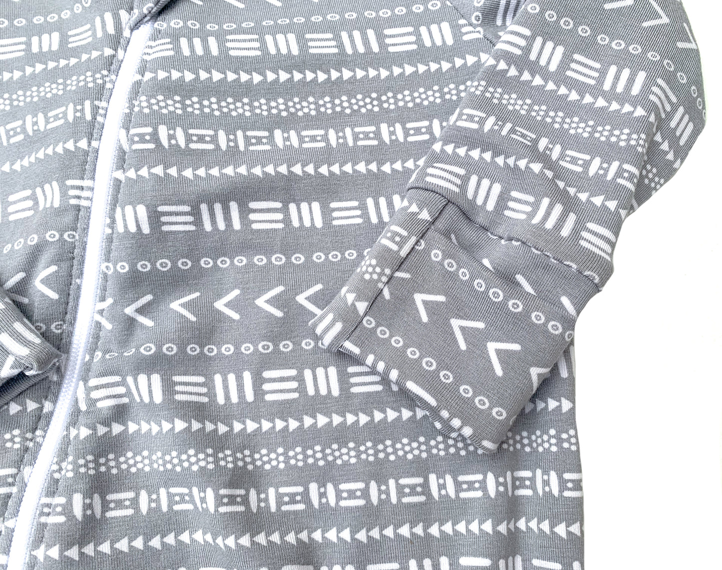 Double Zipper Bamboo Baby Sleeper | Mudcloth - One Kind Clothing, LLC