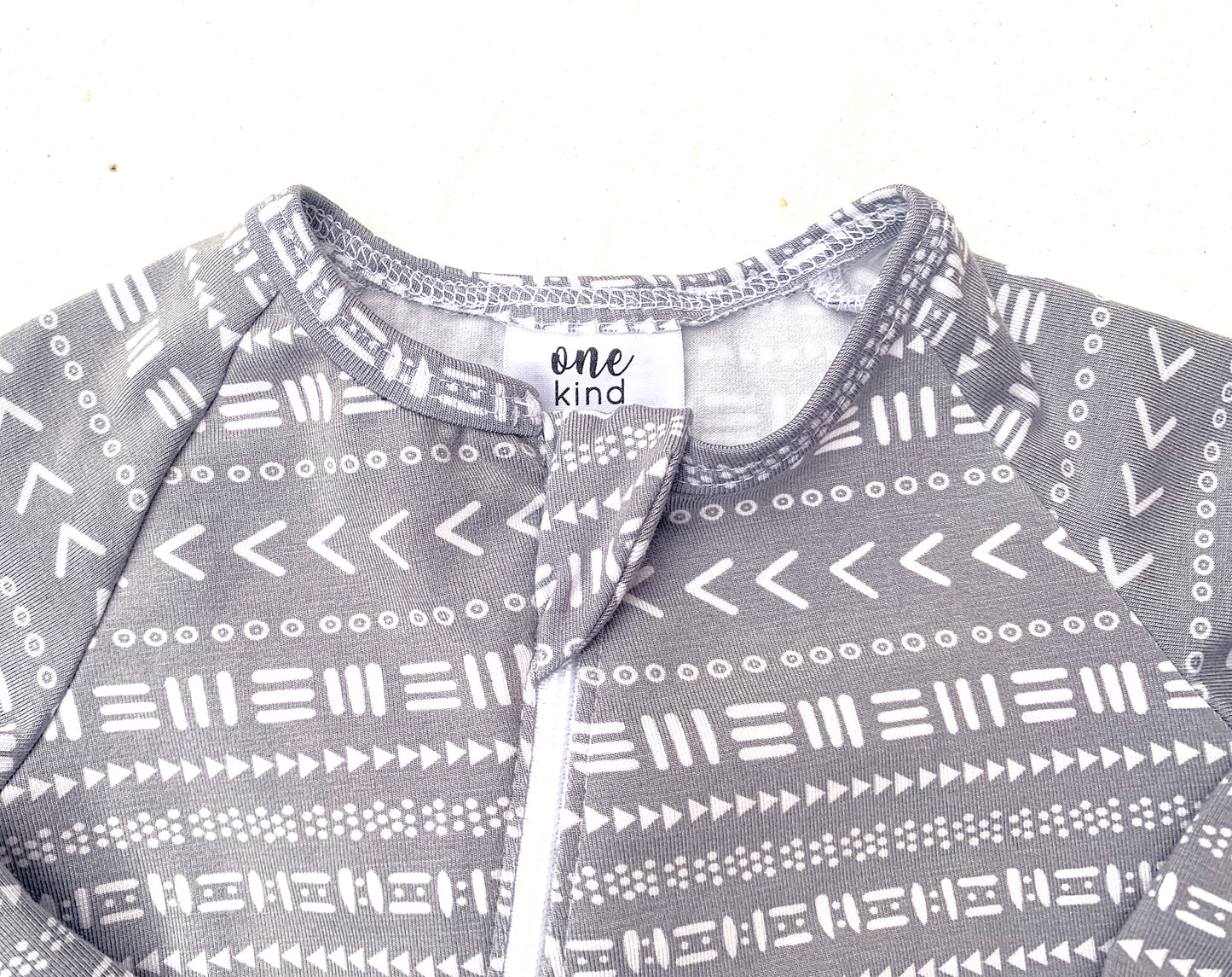 Double Zipper Bamboo Baby Sleeper | Mudcloth - One Kind Clothing, LLC