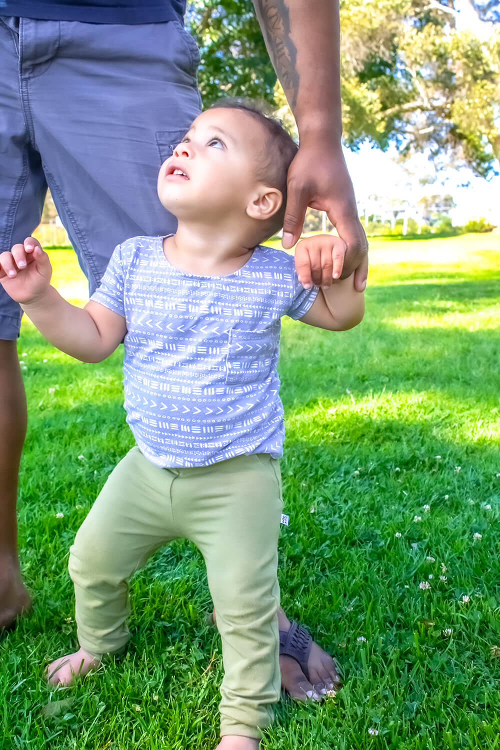 Kids Faux Pocket Joggers