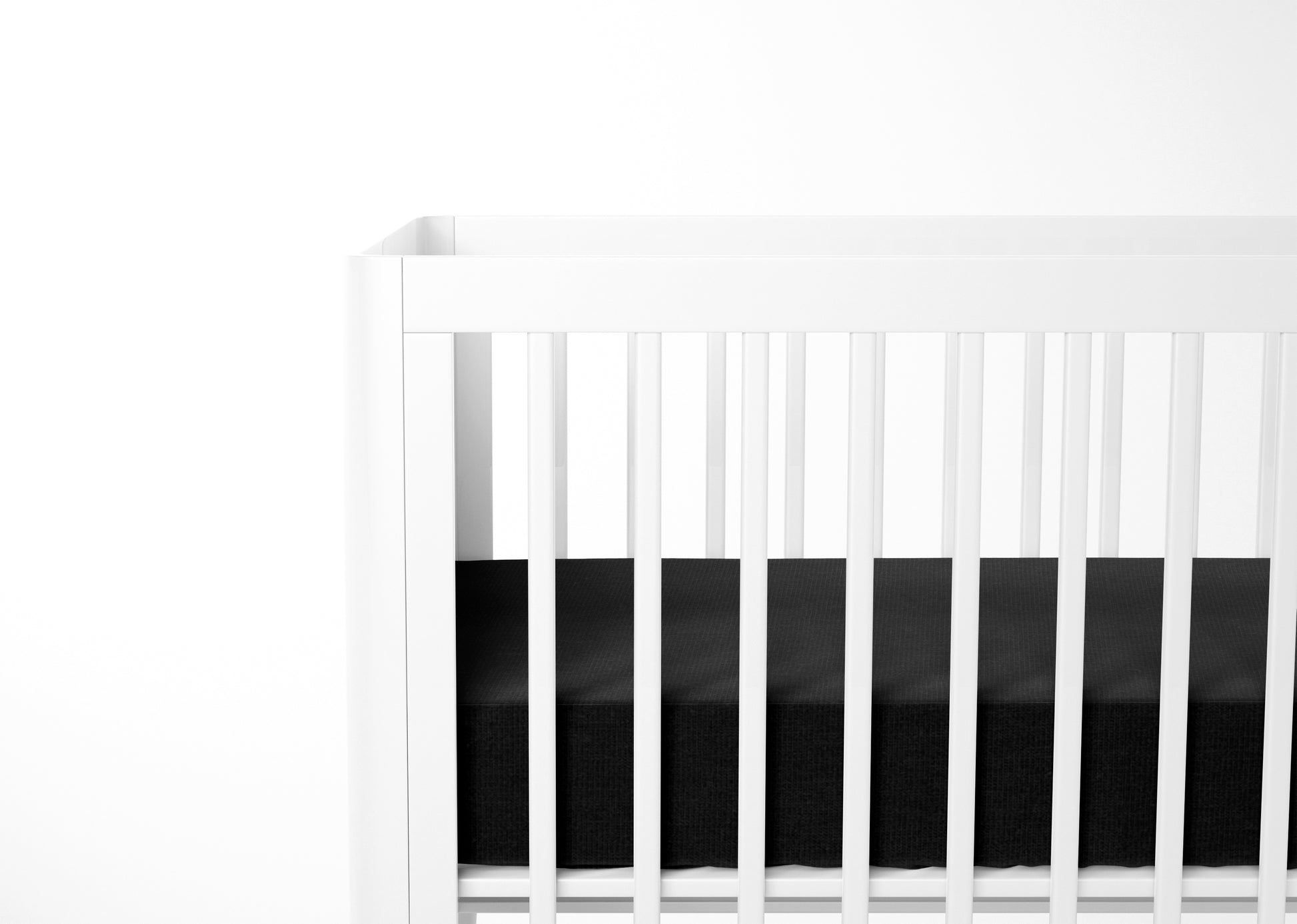Mini Crib / Pack N Play Sheet | Black - One Kind Clothing, LLC