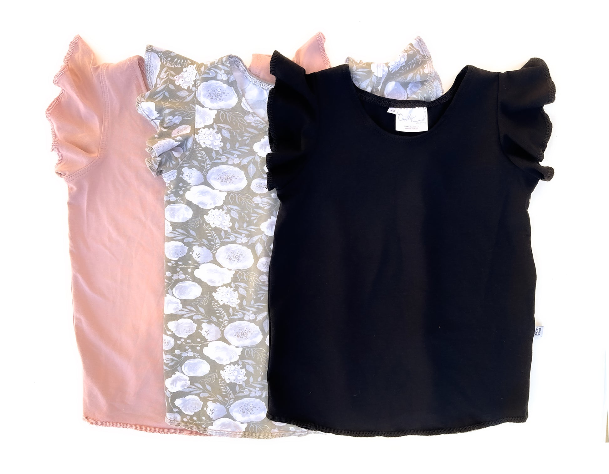 Flutter Top | Black - One Kind Clothing, LLC