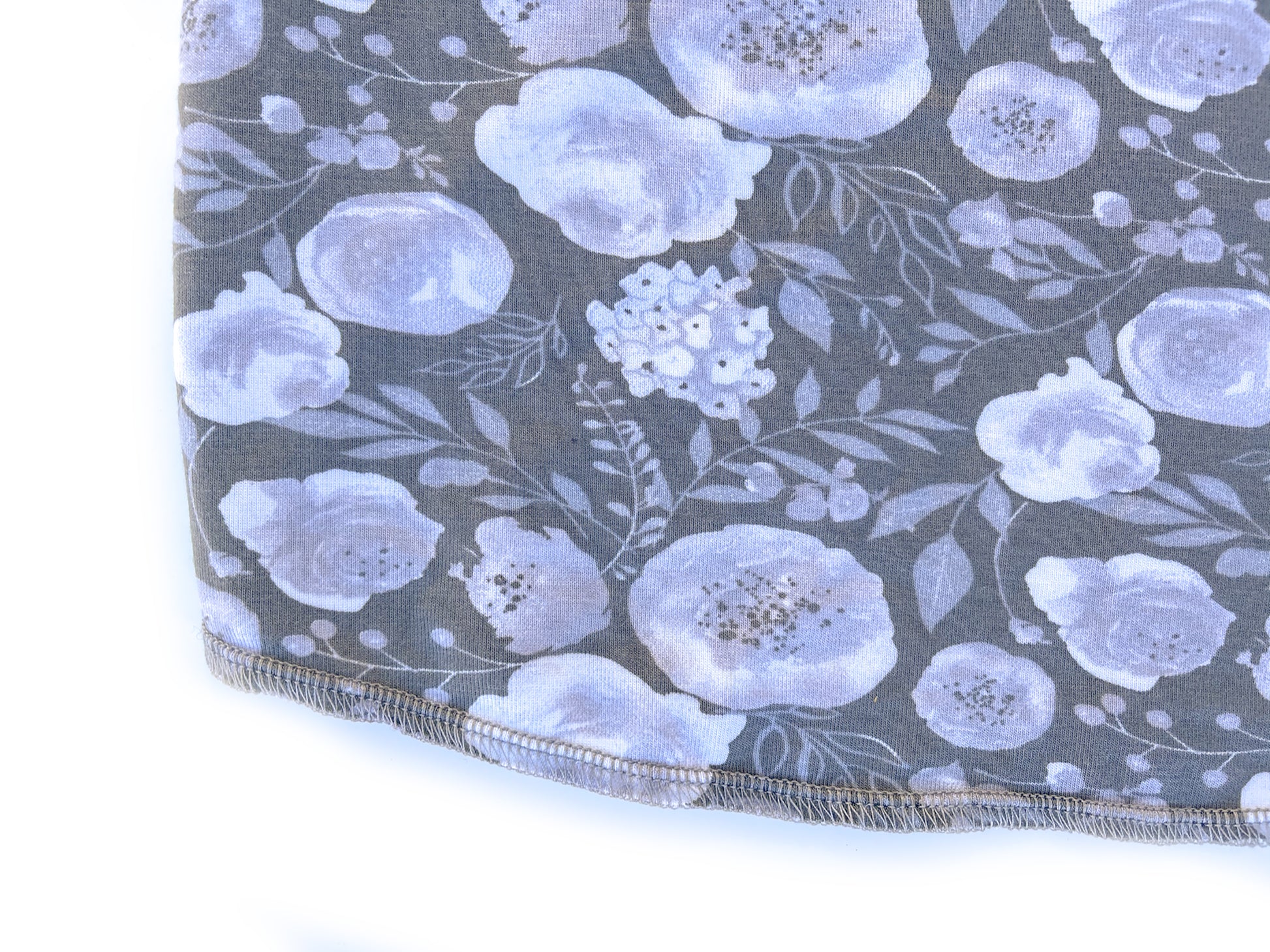 Flutter Top | Gray Floral - One Kind Clothing, LLC