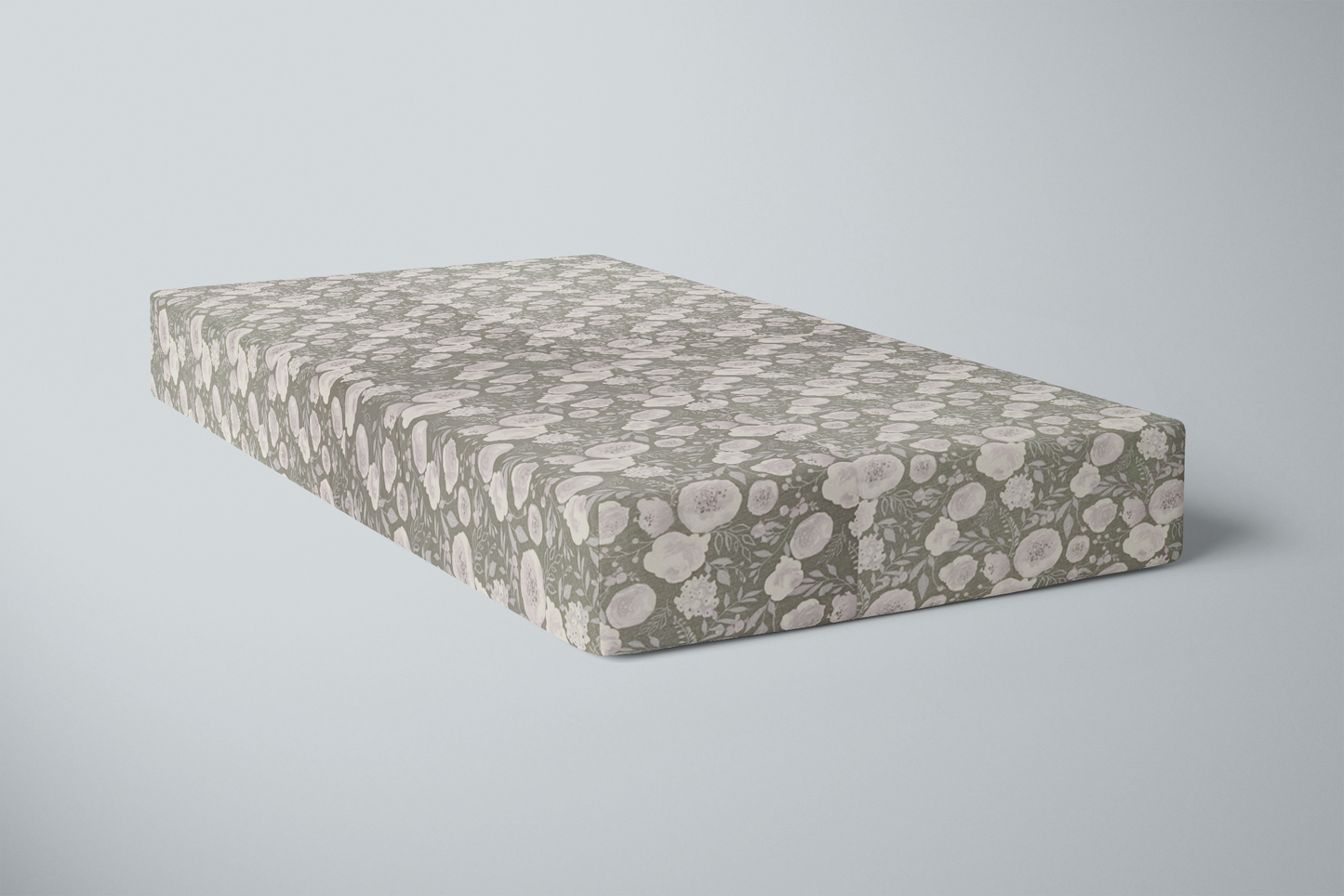 Crib Sheet | Gray Floral - One Kind Clothing, LLC
