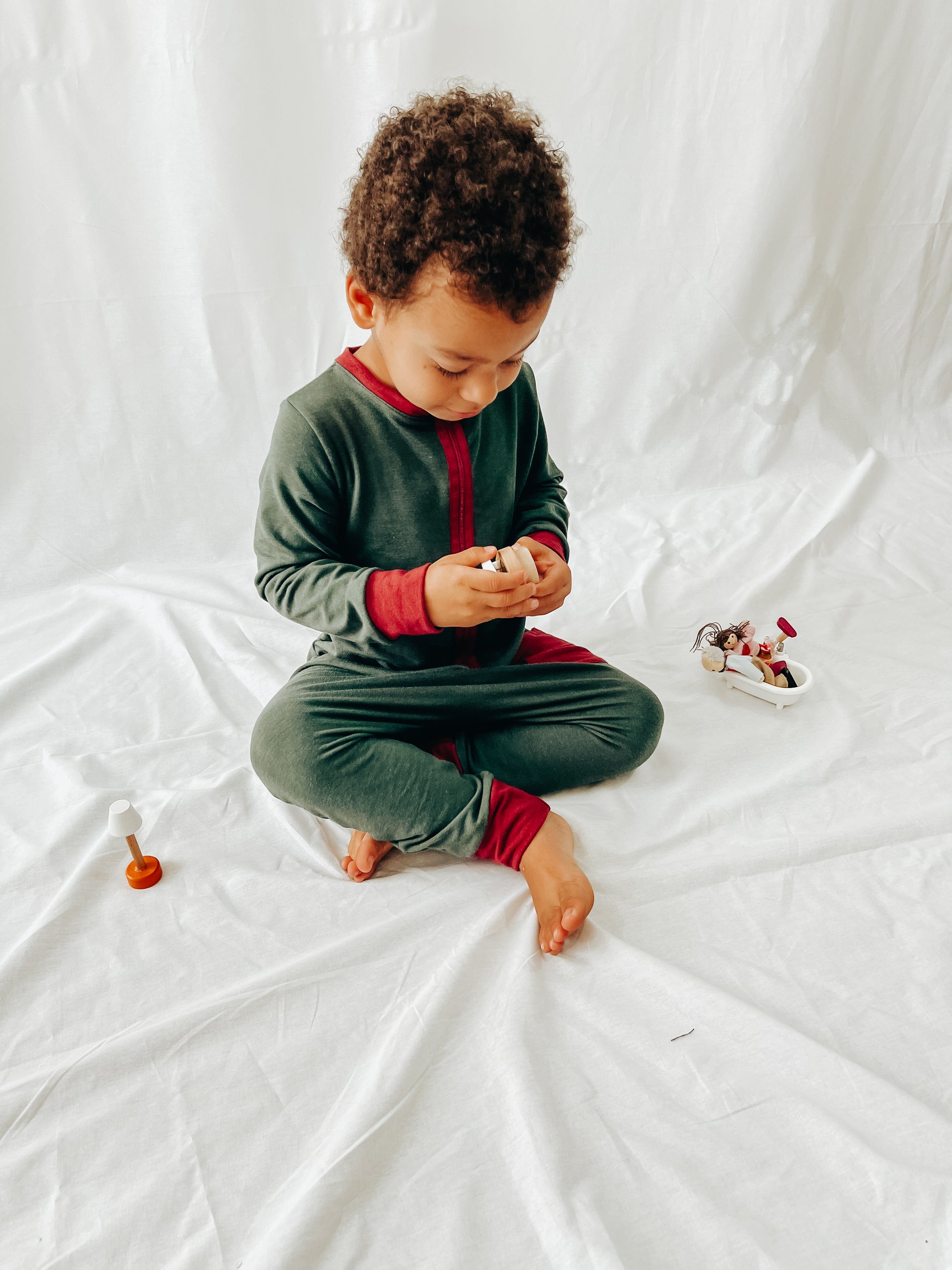 Christmas Holiday Romper - One Kind Clothing, LLC