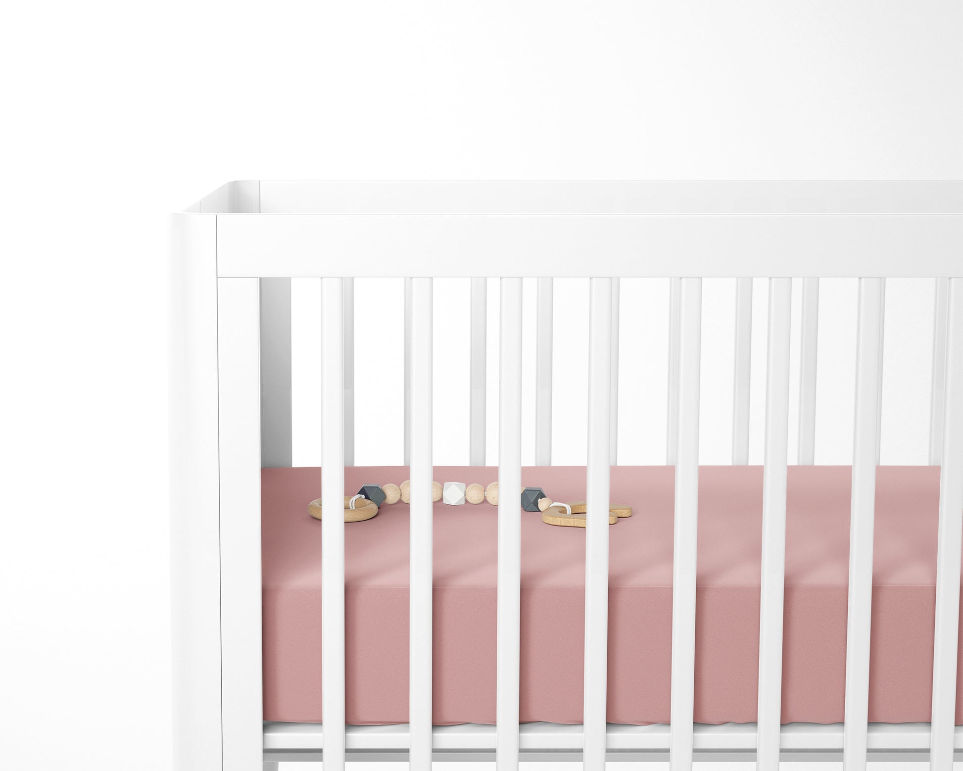 Mini Crib / Pack N Play Sheet | Dusty Pink - One Kind Clothing, LLC