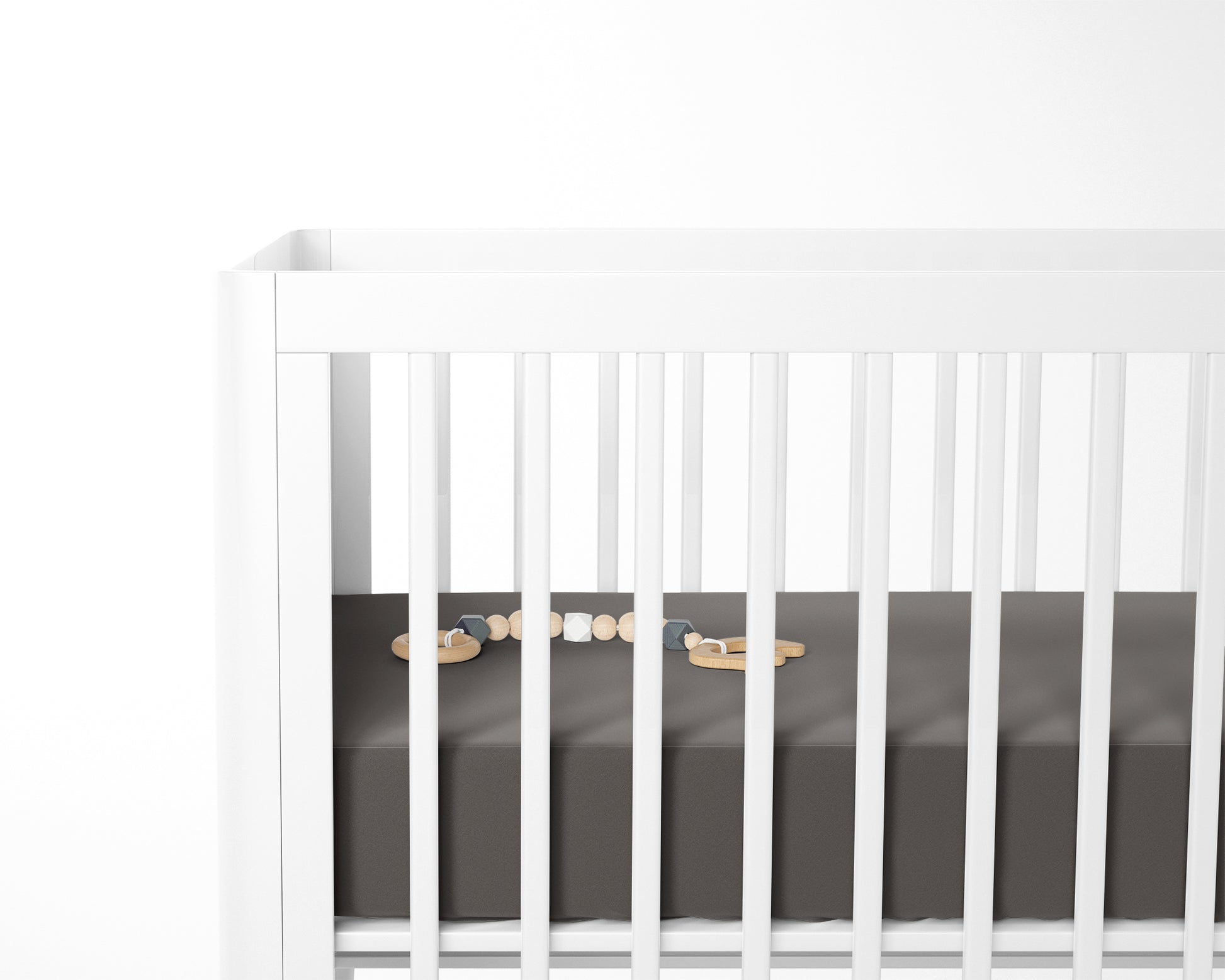 Mini Crib / Pack N Play Sheet | Shadow Gray - One Kind Clothing, LLC