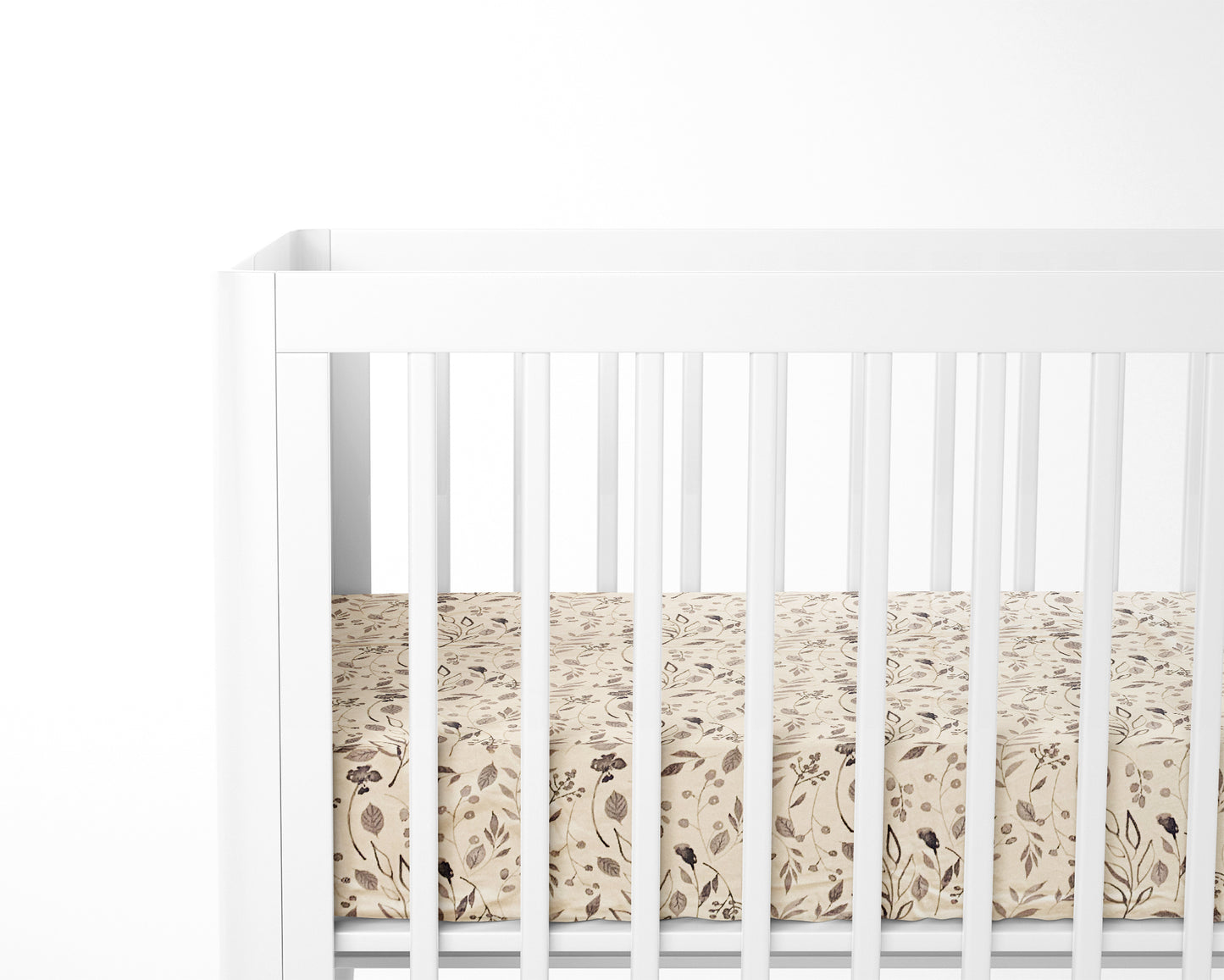 Mini Crib / Pack N Play Sheet | Yellow Floral - One Kind Clothing, LLC