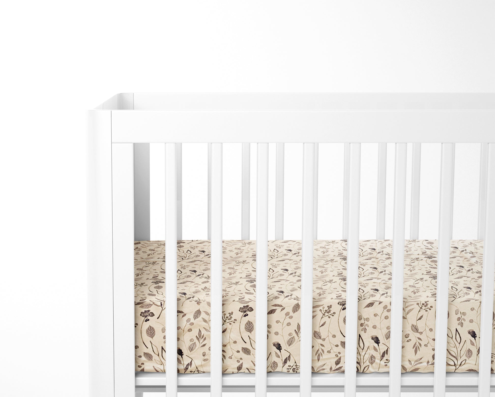 Mini Crib / Pack N Play Sheet | Yellow Floral - One Kind Clothing, LLC
