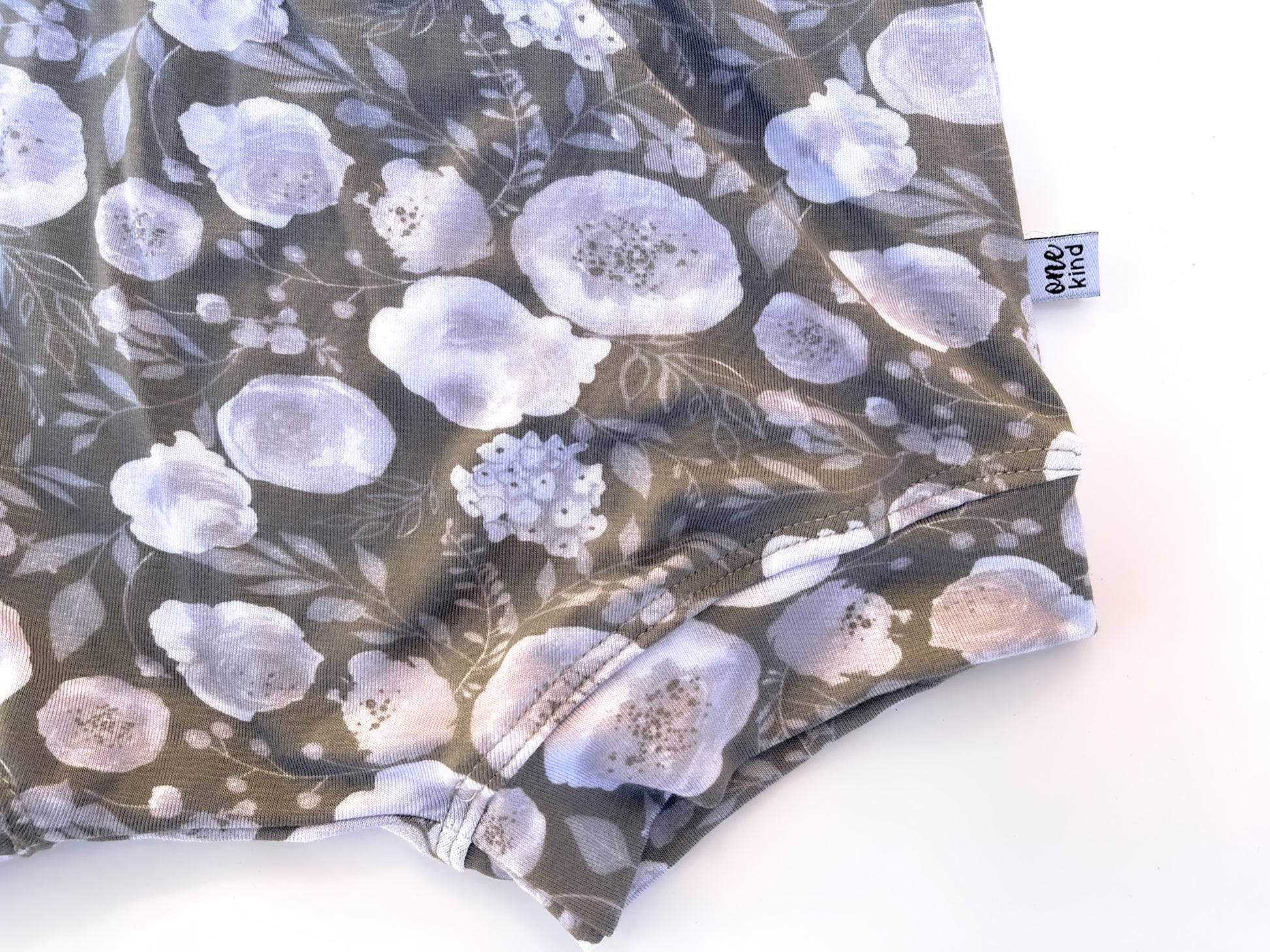 Kids Shorties | Gray Floral - One Kind Clothing, LLC