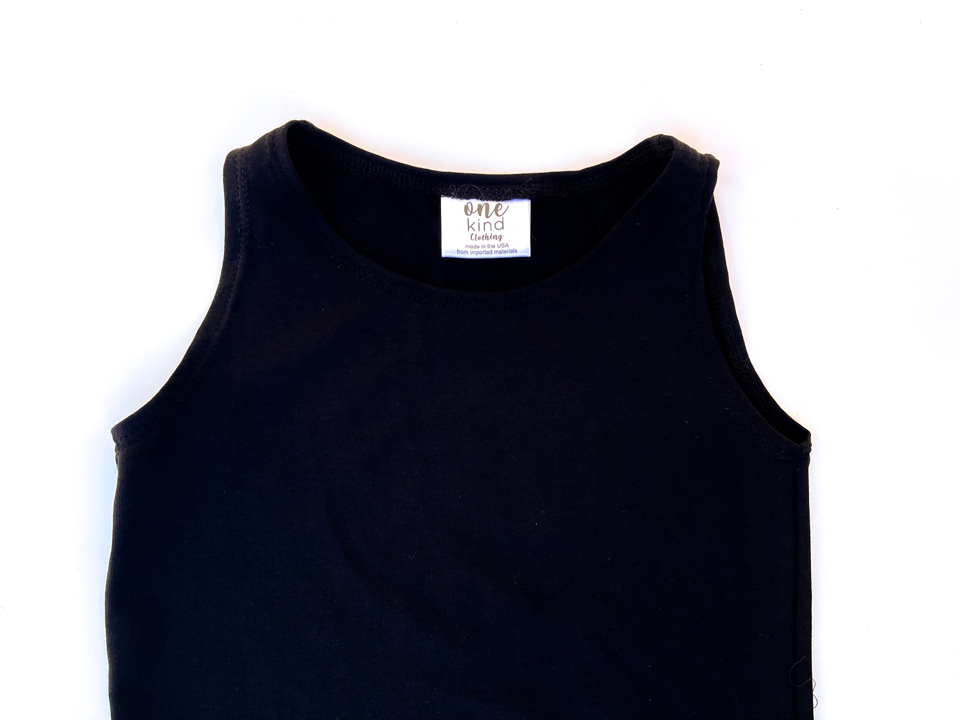 Tank Zipper Romper | Black - One Kind Clothing, LLC