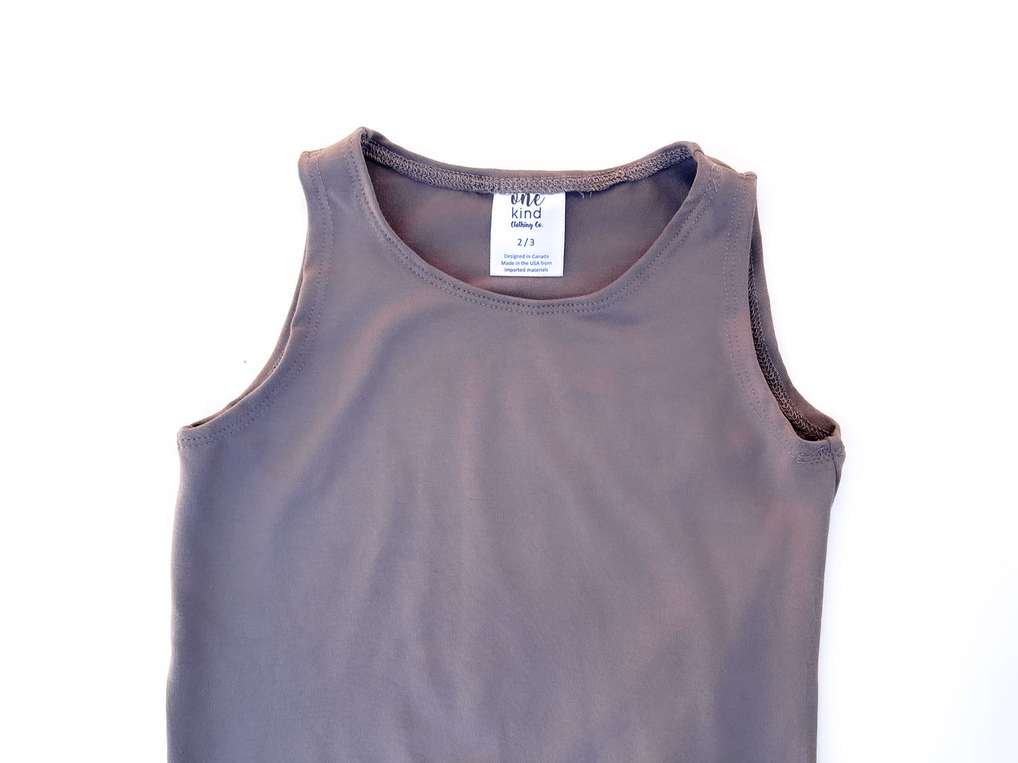 Tank Zipper Romper | Shadow Gray - One Kind Clothing, LLC
