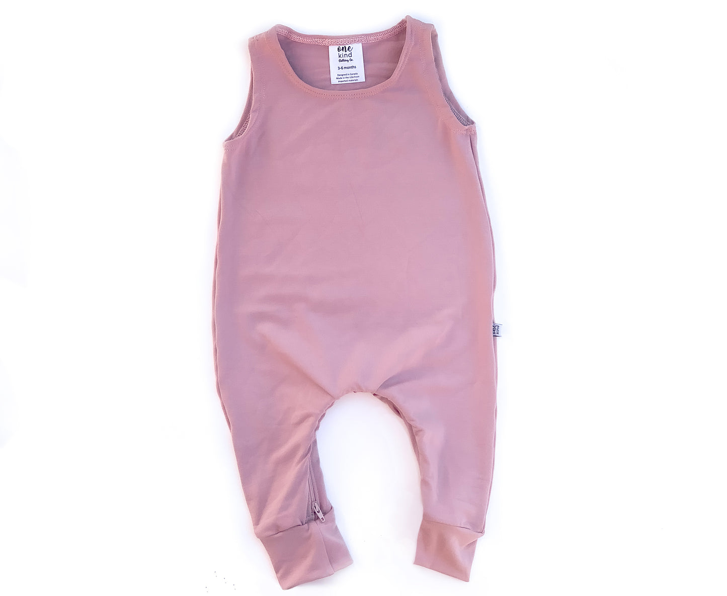 Tank Zipper Romper - One Kind Clothing, LLC