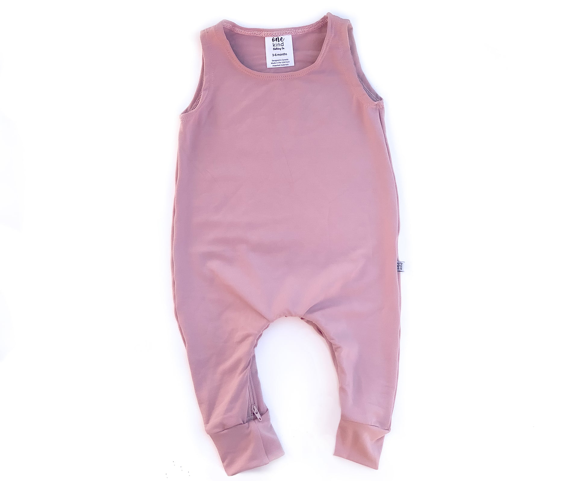 Tank Zipper Romper - One Kind Clothing, LLC