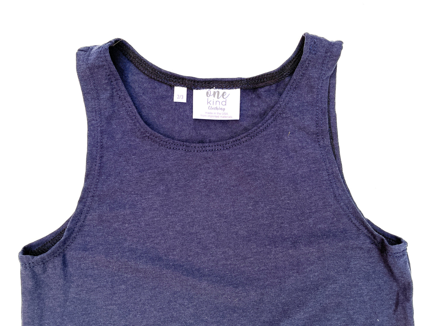 Slouchy Tank | Navy Blue - One Kind Clothing, LLC