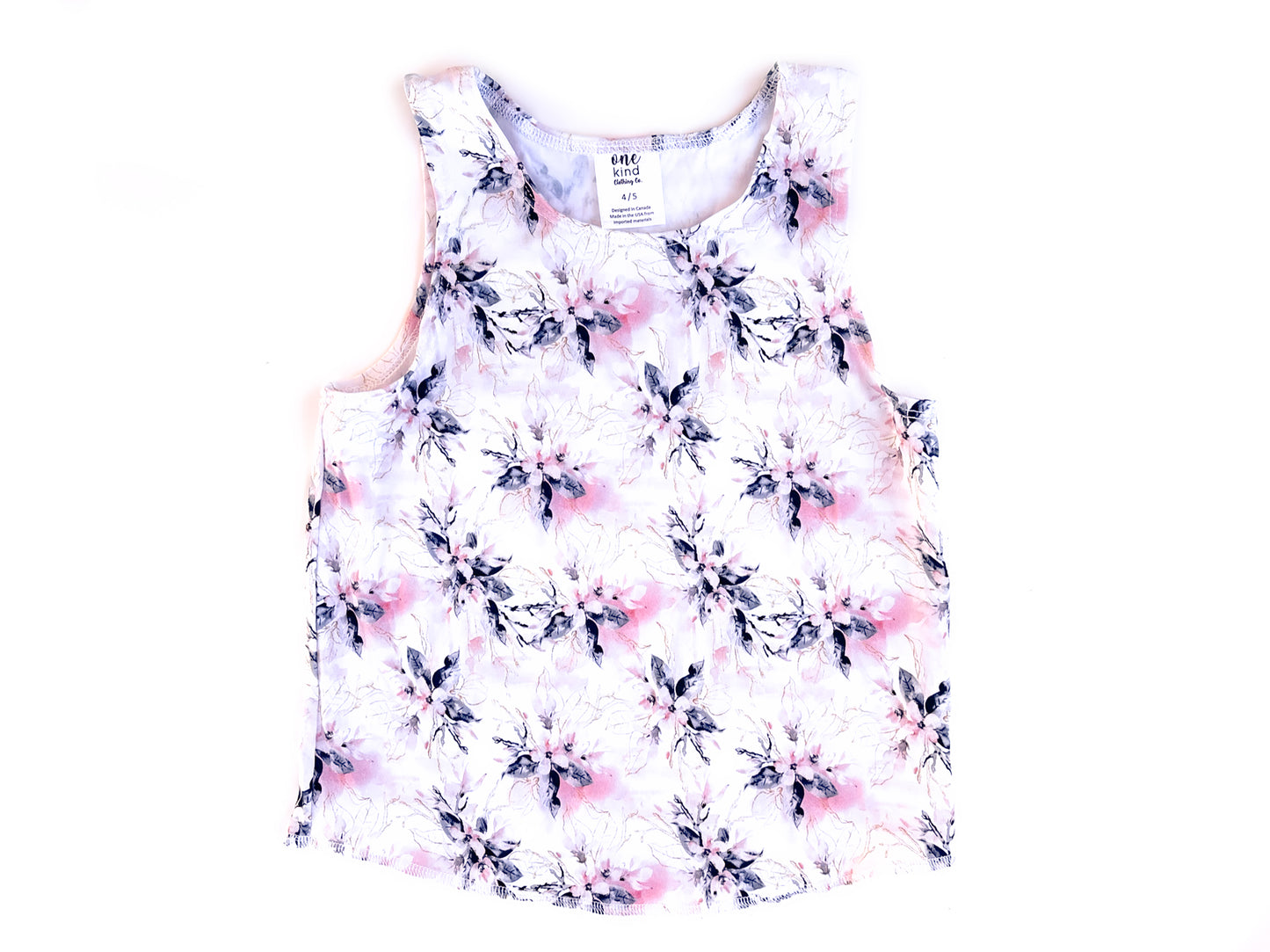 Slouchy Tank | Pink Floral - One Kind Clothing, LLC