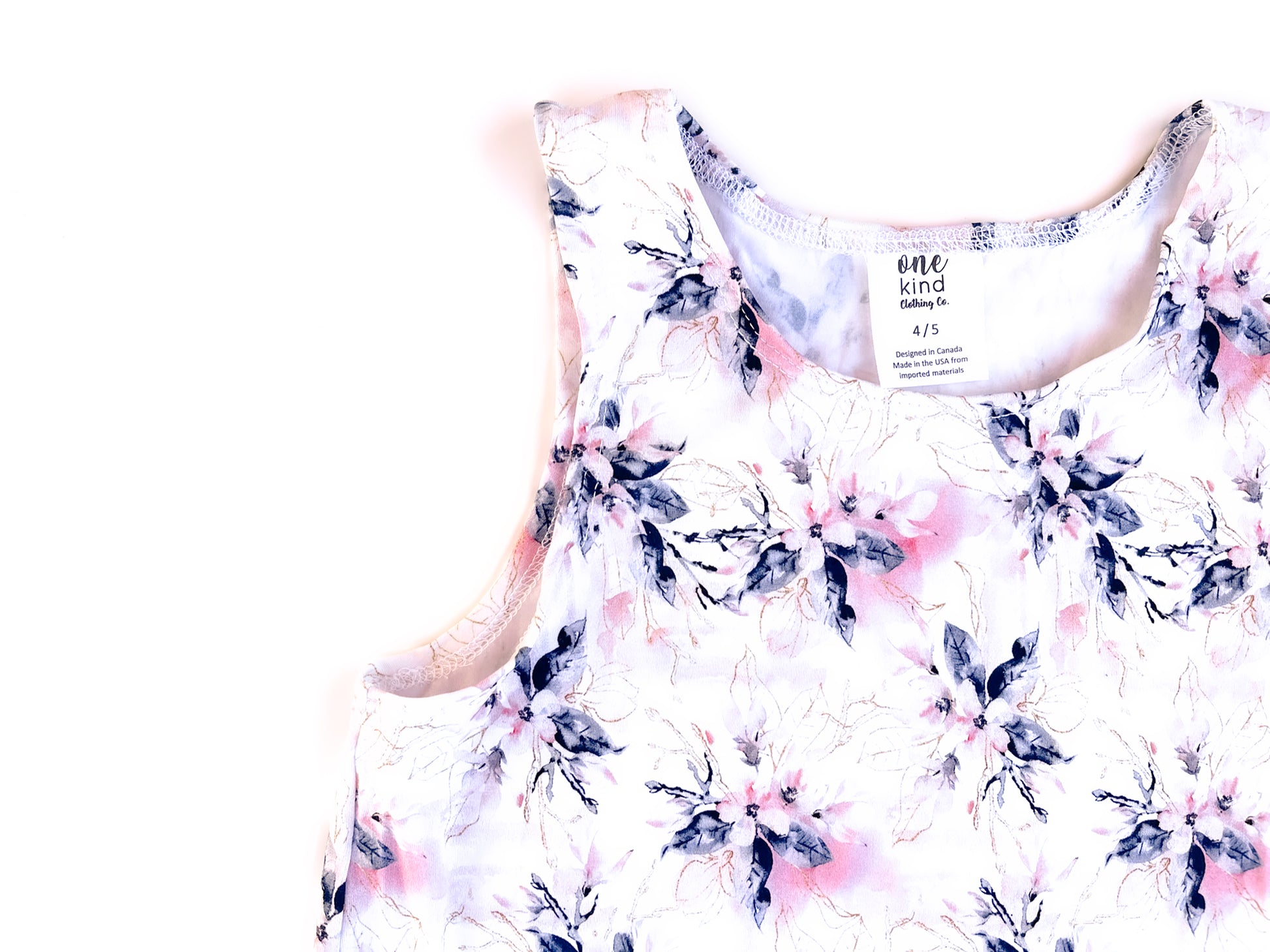 Slouchy Tank | Pink Floral - One Kind Clothing, LLC