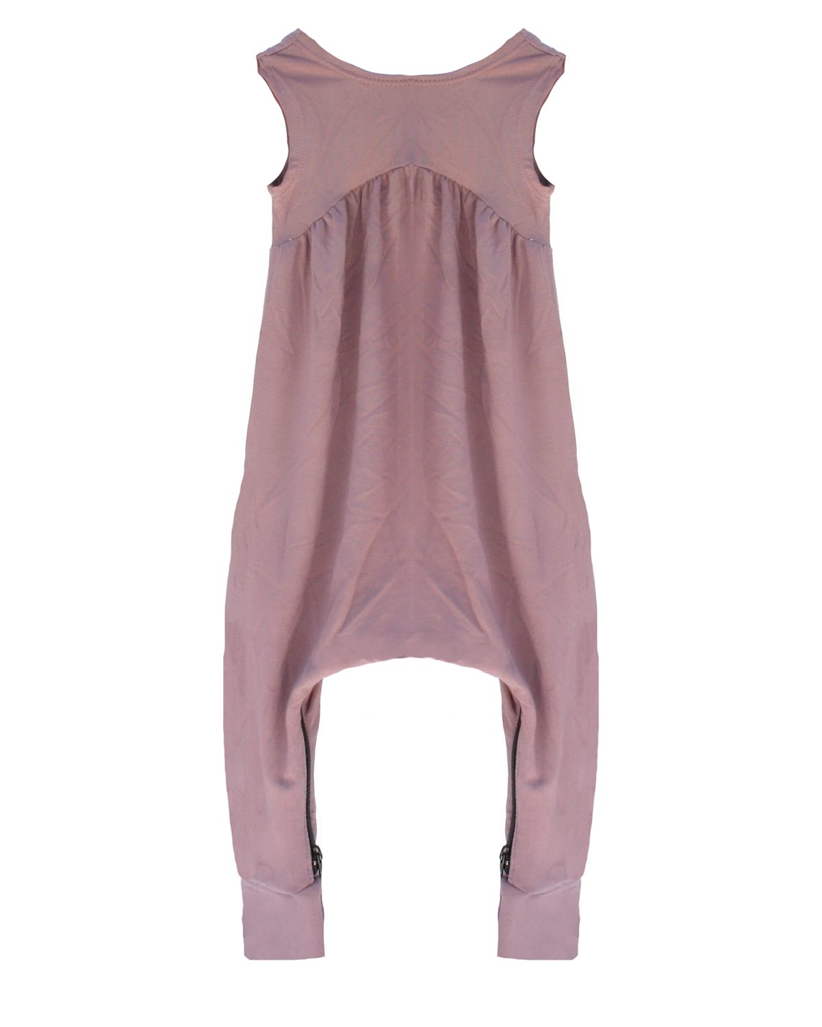 Girls Tank Harem Zipper Romper - One Kind Clothing, LLC