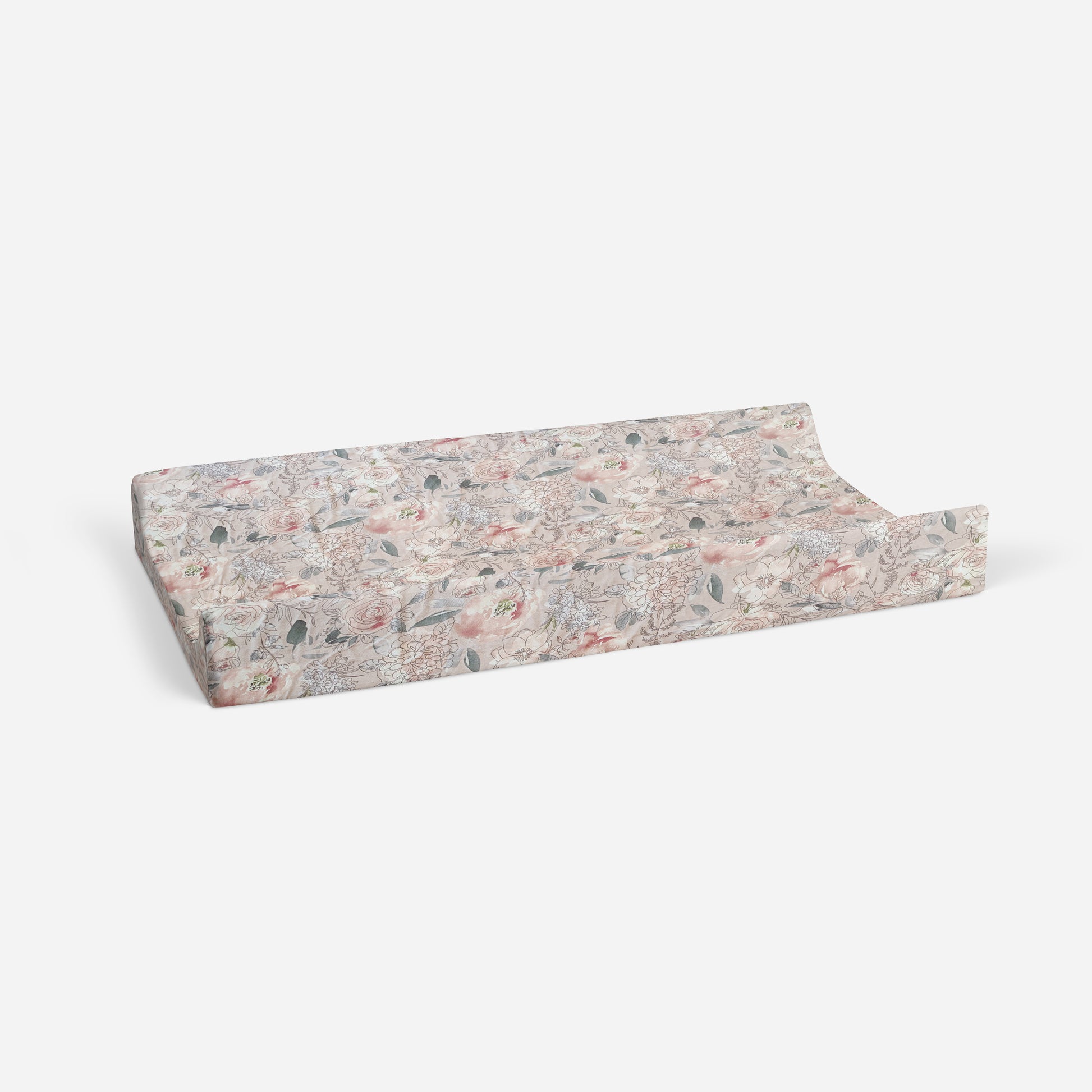 Changing Pad Cover | Pink Floral - One Kind Clothing, LLC