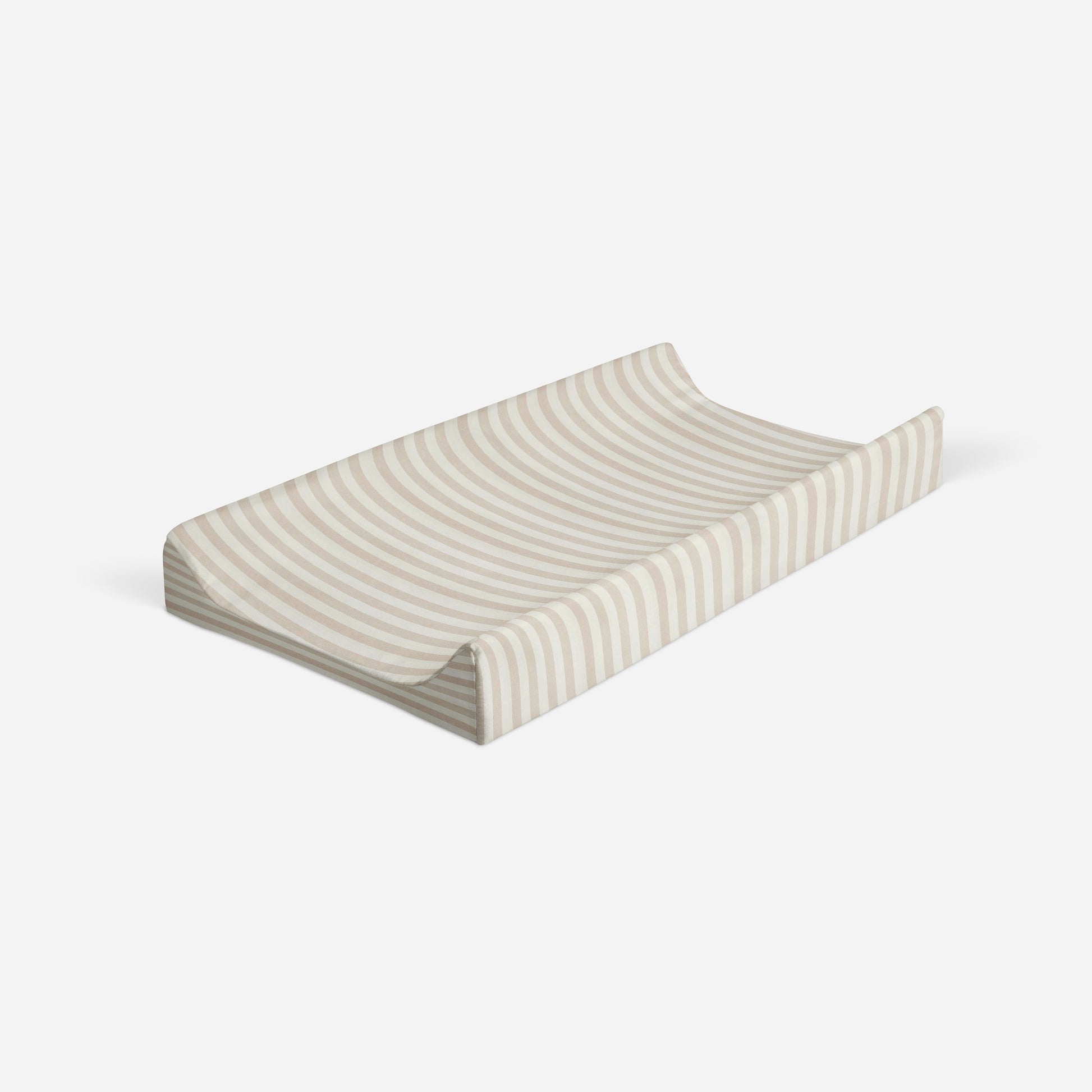 Changing Pad Cover | Tan Stripe - One Kind Clothing, LLC