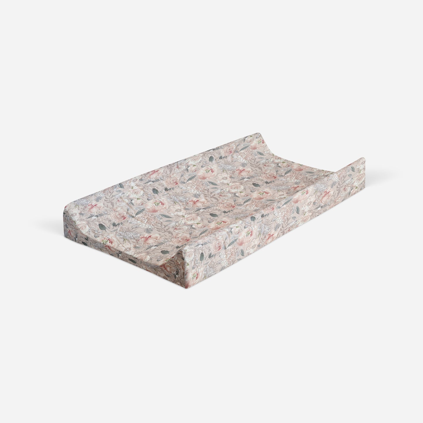 Changing Pad Cover | Pink Floral - One Kind Clothing, LLC