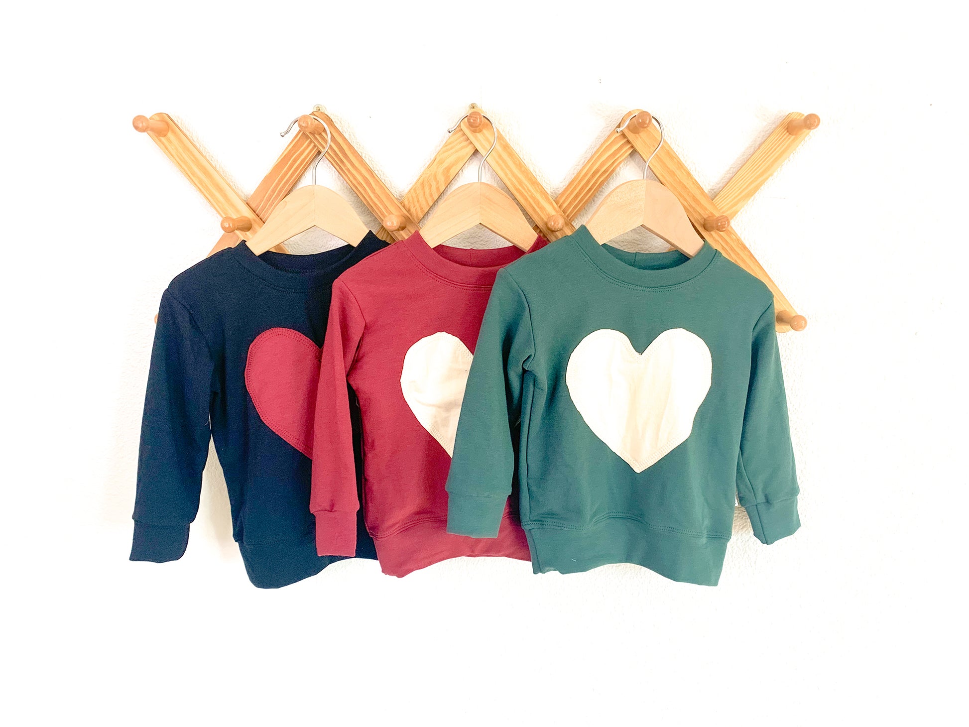Heart Crew Neck Sweater - One Kind Clothing, LLC