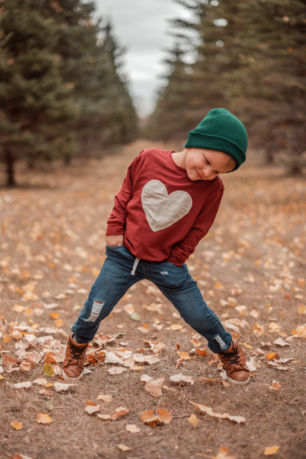 Heart Crew Neck Sweater 