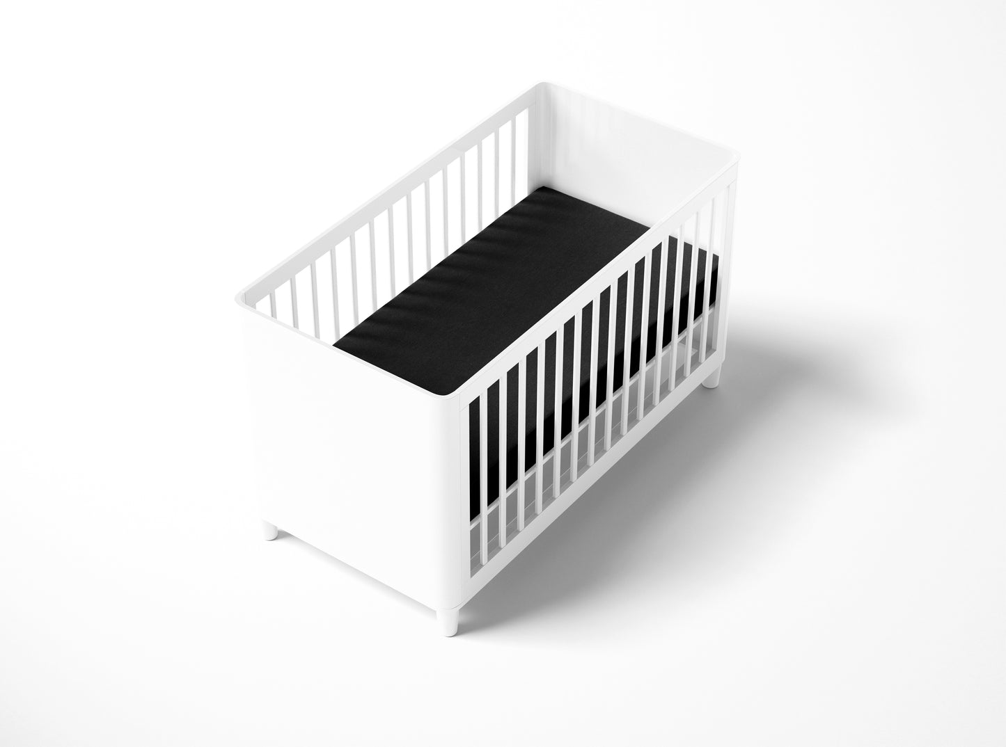 Mini Crib / Pack N Play Sheet | Black - One Kind Clothing, LLC