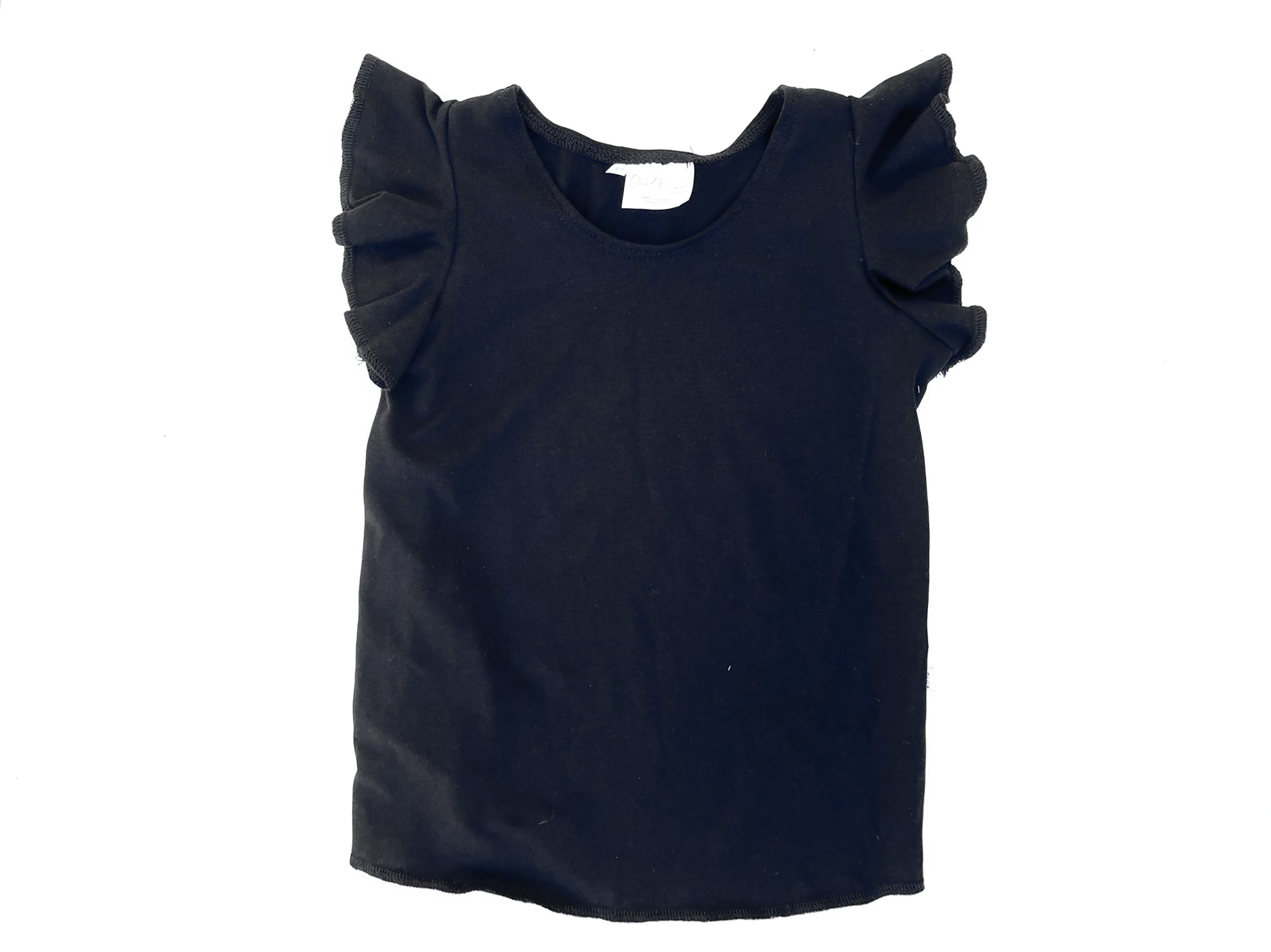 Flutter Top | Black - One Kind Clothing, LLC
