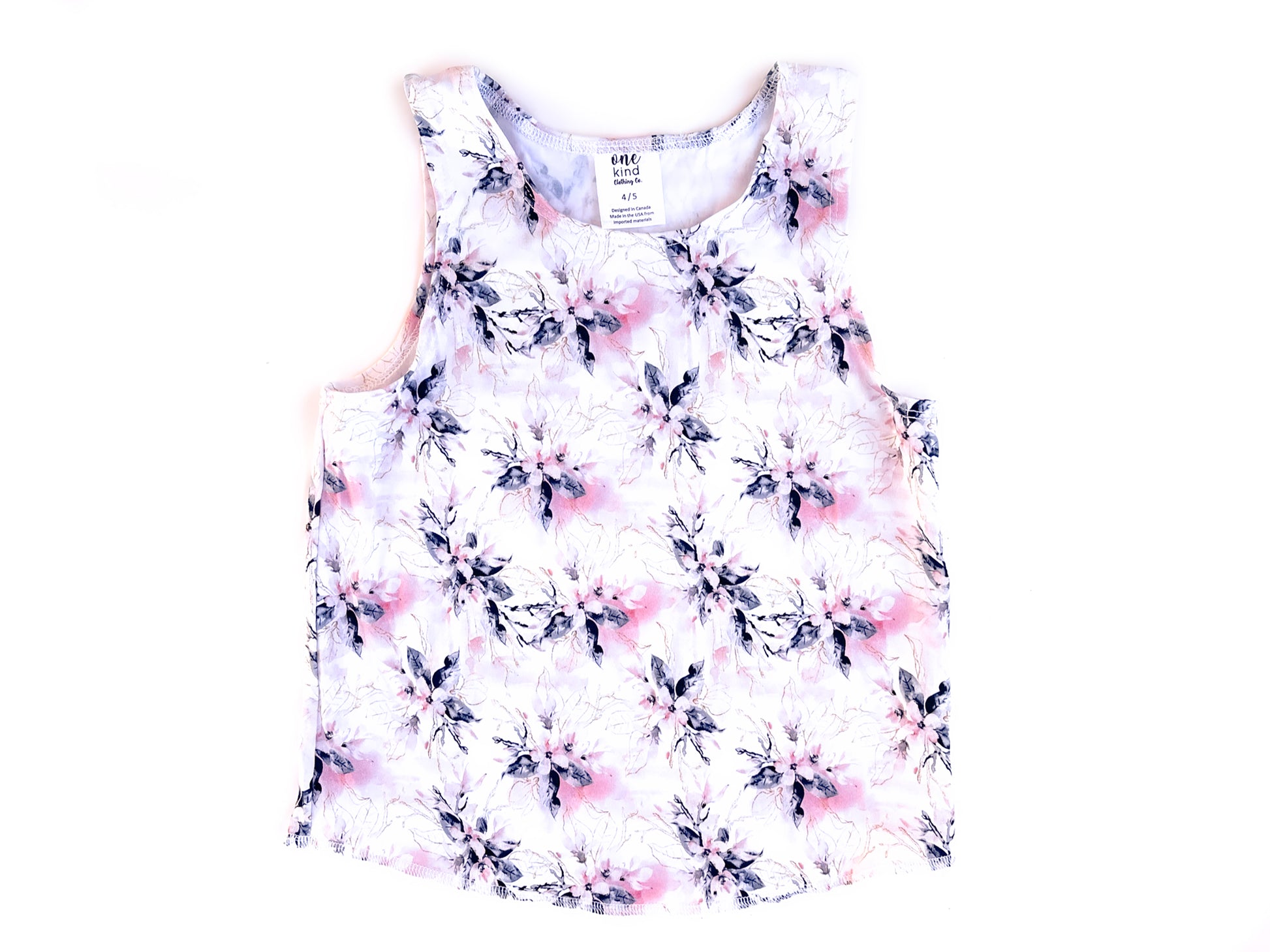 Slouchy Tank | Pink Floral - One Kind Clothing, LLC